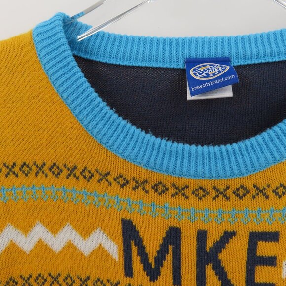 Brew City Adult XL Milwaukee The Good Land Wisconsin Crewneck Pullover Sweater - Picture 4 of 12